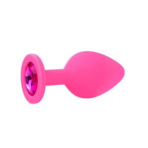 Fem Gem – Plug en Silicone avec Gemme Rose