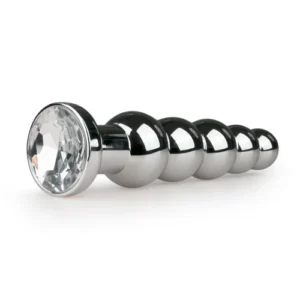Le Triple Perle Silver – Stimulateur Anal en Métal Éclatan