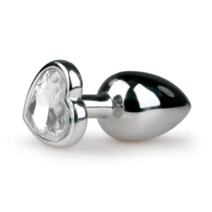 Metal Butt Plug Heart Crystal
