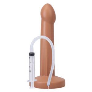 Dildo Éjaculateur en Silicone – Couleur Miel