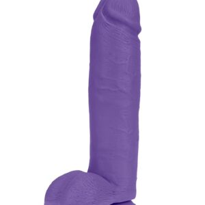 Gode XL Réaliste - Violet avec Testicules – 26,6 cm
